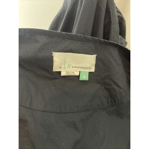 Anthropologie Womens The Somerset Maxi Dress Pullover Black‎ Plus Size 3X - Picture 10 of 11